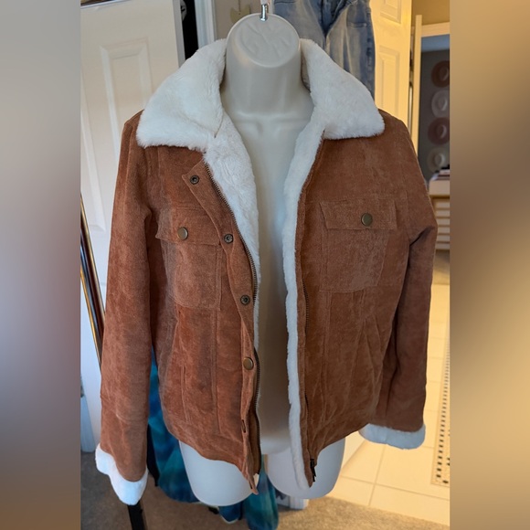 Showpo. Jackets & Blazers - Showpo Corduroy Sherpa Jacket